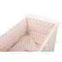 Lenjerie patut BabyNeeds, 120x60 cm, 5 piese, Catelusi, Roz-Crem