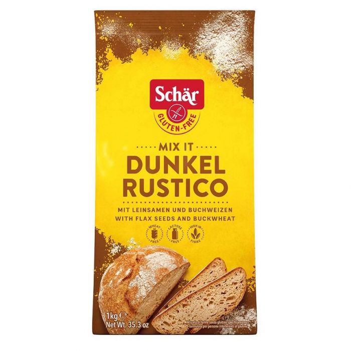 Faina pentru paine neagra Mix per Pane Rustico Schar, fara gluten, 1kg